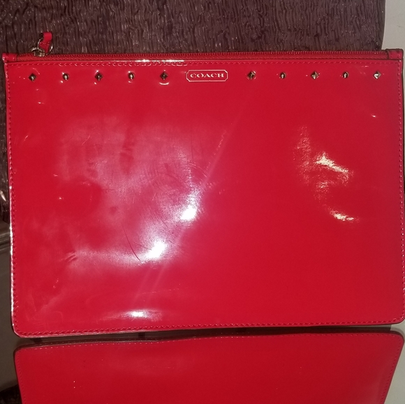 COACH Red Patent Leather Tech Case (Hazey) - Picture 3 of 8